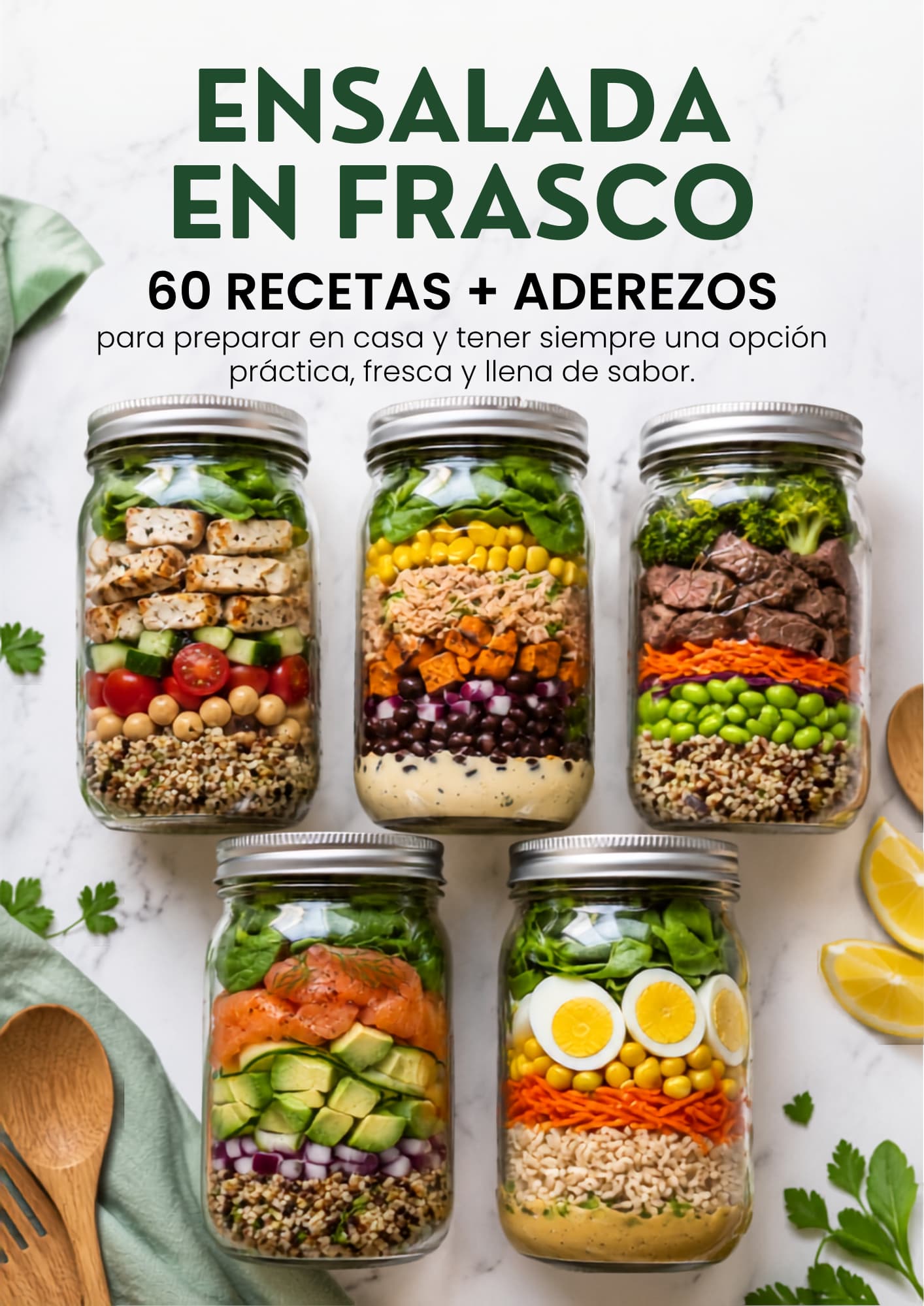 Portada del recetario Ensalada en Frasco